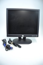 Dell Monitor E173FPc w stand and power, video cords - £31.28 GBP