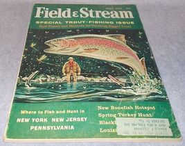 Field &amp; Stream Magazine April 1960 Monroe Cover Fishing Hunting - £6.25 GBP