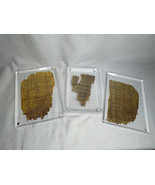 3 Piece Biblical Papyrus Set, St John, Pauline Epistle, Revelations, Pla... - $4,925.75 MXN