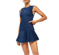Free People Womens Dress Alex Denim Elegant Blue Size Us 4 OB1050866 - £43.00 GBP