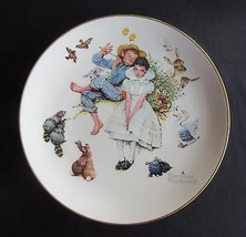 NIB 1973 Vintage Norman Rockwell &quot;Sweet Song So Young&quot; Collectible Porcelain Pla - £19.63 GBP