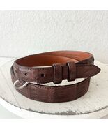 NEW Rod Patrick Boots Mens Western Belt 1.25" Taper Size 38 Brown Caiman... - $292.05