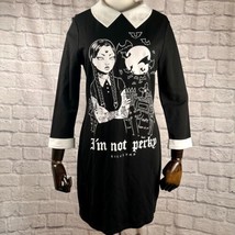 KILLSTAR I&#39;M No Perky con Cuello Vestido Mujer Talla Grande Miércoles Gó... - $41.56