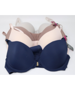 Vince Camuto 4-Pack Bras 34C Gentle Lift Push up Blue Pink Grey NWT - £38.86 GBP
