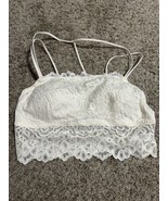 Tranquil &amp; True Womens Lace Bralette Double Strap Padded White Bra Size 3X - $232.09 MXN