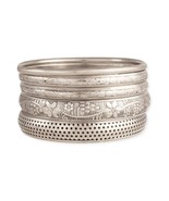 Victorian Vintage Look Silver Bangle Set of 5 - €20,40 EUR