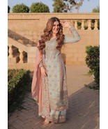 Pakistani Indian wedding dresses designer collection Lehnga Maxi 4pc sui... - $158.94