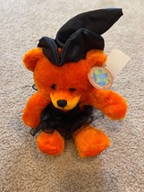 NWT Halloween Orange Witch Black bear Scaredy Plush Dan Dee DanDee - £11.19 GBP