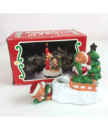 Vintage W.A. Deck The Halls Candle N&#39; Climber Decorator Bears #PC-752 - $178.75 MXN