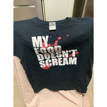 My food doesn’t Scream T-Shirt Size S - £11.87 GBP