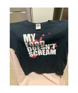 My food doesn’t Scream T-Shirt Size S - £11.68 GBP