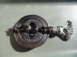 US Military M-1941 TENT STOVE CAST IRON ORIGINAL ANCHOR STOVE PIPE DAMPER - $32.39