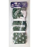 Michigan State Spartans 3 Pack Face Cover-Sealed - £10.05 GBP