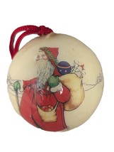 VTG Decoupage Old Fashioned Christmas Ornament Holiday Tree German Santa... - £10.28 GBP