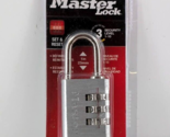 Master Lock 3-Digit 630D Security Combination 1-3/16 in. Lock Aluminum P... - $10.88