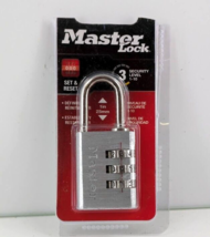 Master Lock 3-Digit 630D Security Combination 1-3/16 in. Lock Aluminum P64765 - £8.72 GBP
