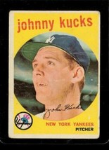Vintage Baseball Card Topps 1959 #289 Johnny Kucks New York Yankees Pitcher - £9.84 GBP
