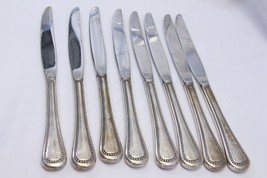 Oneida Community Patrician Dinner Knives 9.5&quot; Silverplate Lot of 8 - £39.16 GBP