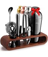 Mixology Bartender Kit with Stand - 10 Piece Bar Set Cocktail Shaker Set - $34.60
