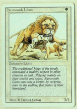 Savannah Lions - Revised Series - 1994 - Magic The Gathering - Slight Wear - £5.06 GBP