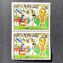 Stamp Pair Honduras Scott C1031 MNH WORLD CUP 1998 France Soccer Footbal... - £7.91 GBP