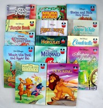 Disney Princess Pooh Lion King Dumbo Dalmatians Hercules Grolier Set 14 Book Lot - £15.38 GBP