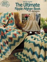 25 Knit Crochet Ripple Southwest Country Rustic Amish Afghan Patterns - $13.99