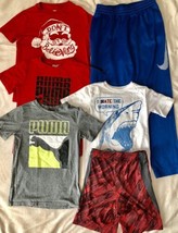 LOT of BOYS Sport Clothes Shirts Shorts Pants Nike Puma Old Navy Size S ... - $29.69