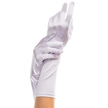 Purple Satin Gloves Mid Arm Length Evening Prom Dance Costume Lilac BW88... - £10.84 GBP