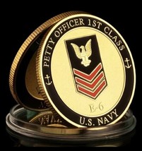 U.S. Navy Rank Coin: Naval E6 Petty Officer First Class - £12.44 GBP