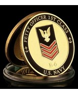U.S. NAVY RANK COIN: NAVAL E6 PETTY OFFICER FIRST CLASS - €13,67 EUR