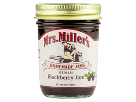Mrs Miller's Homemade Seedless Blackberry Jam 9 oz. Jar (2 Jars) - $25.69