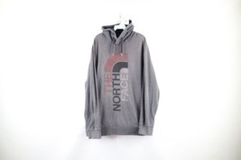 Vintage The North Face Mens 2XL XXL Faded Spell Out Big Logo Hoodie Sweatshirt - $49.45
