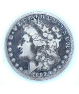 1893-CC Silver Morgan Dollar Very Good VG Condition, Natural Color - $9,975.88 MXN