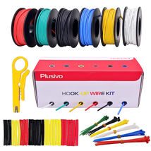 22 AWG Stranded Wire Kit – Silicone Coated Copper Wires 22 Gauge Pre-Tinned 23Ft - £18.25 GBP