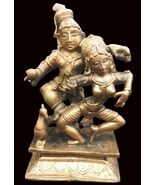 Radha Krishna Idol In Pure Solid Copper - 5.5 inches - €167,12 EUR
