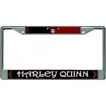 HARLEY QUINN CHROME  METAL LICENSE PLATE FRAME  USA MADE - $34.99