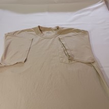 Carhartt K87DES Men's Cotton Tan/Beige Short Sleeve T-Shirt Size XL Chest 53" image 11