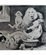 1894 The Monkey&#39;s Revenge Beard Art Plate Print Victorian Masterpieces D... - $54.32 CAD