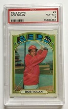 1972 Topps Bob Tolan #3 PSA 8 NM-MT Reds - £13.69 GBP