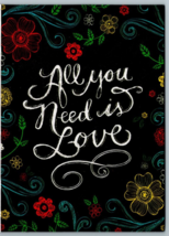 ❤️ All You Need is Love Greeting Card by Graphique Blank Inside Greeting Card - £3.94 GBP