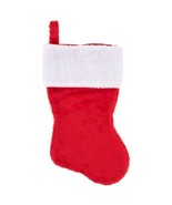 Holiday Time Red/White Christmas Plush Stocking Lots Of Ten - $997.19 MXN