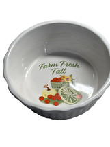 NW Royal Norfolk Ceramic Mini Pie Plate Autumn Pattern-Farm Fresh Fall - £10.03 GBP