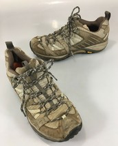 Merrell Womens 9 Hiking Trail Shoes Siren Sport Olive Beige Vibram Soles - £27.11 GBP