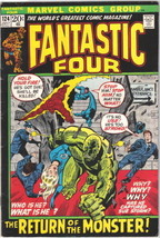The Fantastic Four Comic Book #124 Marvel Comics 1972 FINE+ - £13.27 GBP