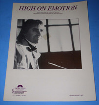 Chris De Burgh Sheet Music Vintage 1984 High On Emotion - £19.97 GBP