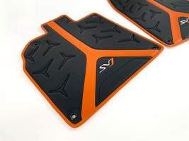Lamborghini Aventador SVJ bespoke floor mats black/orange - $899.00