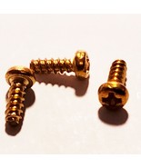 Phillips Button Head Brass Screw .092&quot; x .25&quot; (1/4&quot;) Custom Thread Rolli... - $8.54