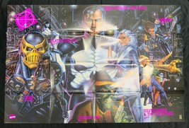 Marvel The Big Guns Promo Poster 50x33 1992 Phil Winslade Punisher Silve... - $39.59
