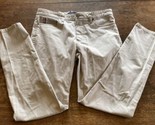 Tommy Hilfiger Pants Mens 33x32 Light Gray Magnetic Zipper Snap Straight... - $23.76